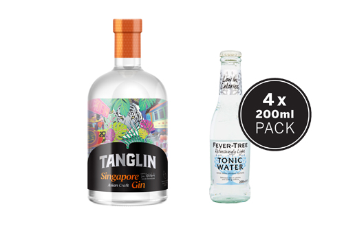 Singapore Gin + Fever-Tree Refreshingly Light Tonic